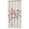 Sealskin Blossom Rideau de douche 180x200cm Polyester rouge SW23142