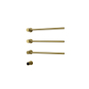 Rosani THREE Radiateur sèche-serviettes électrique - 52x54x13cm - 30watt - laiton brossé SW1381757