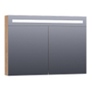 BRAUER Promise Deluxe armoire de toilette – 99 x 70 x 15 cm – LED directe – 2 portes, portes-miroir double face – Chateau SW371659