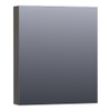 Saniclass Plain Spiegelkast 59x70x15cm Black Diamond Linksdraaiend SW393067 Saniclass Plain Spiegelkast 59x70x15cm Black Diamond Linksdraaiend SW393067