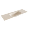 Mondiaz BIG small Linen solid surface inbouw wastafel 140cm midden SW432030 Mondiaz BIG small Linen solid surface inbouw wastafel 140cm midden SW432030