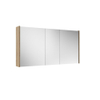 FugaFlow Eccelente Arredo spiegel badkamer spiegelkast - 120x63x16cm - inclusief zijpanelen - eiken SW1125293