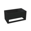 Best Design Mona Black Rechts fontein incl.handdoekhouder Just Solid 33x18x16cm SW280118 Best Design Mona Black Rechts fontein incl.handdoekhouder Just Solid 33x18x16cm SW280118