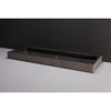 Forzalaqua Palermo wastafel - 120.5x51.5x9cm - 1 kraangat - gefrijnd hardsteen (antraciet) SW67800