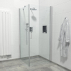 Saniclass Neptune douchecabine 1 draaideur met zijwand 90x90x200cm 6mm veiligheidsglas anti kalk chroom SW238231 Saniclass Neptune douchecabine 1 draaideur met zijwand 90x90x200cm 6mm veiligheidsglas anti kalk chroom SW238231