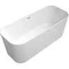 Villeroy & Boch Finion Baignoire îlot duo 170x70x48cm quaryl ovale avec bonde push to open, trop-plein et anneau design chrome/blanc SW106594 Villeroy & Boch Finion Baignoire îlot duo 170x70x48cm quaryl ovale avec bonde push to open, trop-plein et anneau design chrome/blanc SW106594