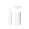Brabantia MindSet Toilet Accessoiresset - toiletrolhouder - zonder klep - toiletborstelhouder - gesloten - reserverolhouder - mineral fresh white SW1407120