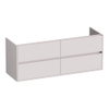 BRAUER Adore meuble sous-lavabo - 140x46x55cm - 4 tiroirs softclose - sans poignées - 2 découpes pour siphon - sable mat SW1198299
