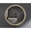 Adema Circle miroir rond 100 cm avec éclairage LED indirect, chauffe miroir et interrupteur infrarouge SW161922