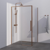 BRAUER Season cabine de douche - 120x90x200cm - porte coulissante - verre transparent - réversible - revêtement en verre - Cuivre SW1448686