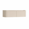 H&R Badmeubelen Juice Meuble sous vasque - 140x45x40cm - coins arrondis - 2 tiroirs - poignée intégrée - Merino SW1490084
