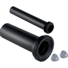 Geberit verlengset aansluitgarnituur PE - voor wandcloset - diameter 90mm - 10cm - 30cm - zwart 0711225