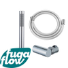 FugaFlow Eccelente Sobrado ensemble de douche à main avec support de douche à main et flexible lisse chromé SW1124066