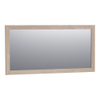 BRAUER Citrine miroir - 140x70cm - rectangulaire - lamelles chêne blanc cadre SW393236