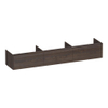BRAUER Embrace meuble sous lavabo - 219,8x35x45,5cm - avec 3 tiroirs à fermeture douce - sans poignée - 0 découpes pour siphon - chêne massif - lamelles chêne noir SW445123 BRAUER Embrace meuble sous lavabo - 219,8x35x45,5cm - avec 3 tiroirs à fermeture douce - sans poignée - 0 découpes pour siphon - chêne massif - lamelles chêne noir SW445123