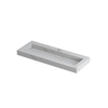 Ink Pitch lavabo - 120x45x9cm - vasque centrée - 1 trou de robinet - calacatta mat (blanc) SW693401