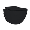 Creavit Free hangtoilet met bidetkraan – warm & koud water – zonder zitting – houtskool zwart mat SW1471011