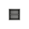 Hotbath &MORE Inbouw toiletrolhouder - 16x16x13cm - PVD - geborsteld gunmetal (antraciet) SW1245656