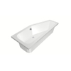 Xenz Lagoon Baignoire d'angle - 170x75x48 - bonde Milieu - Droite - Compact - acrylique - blanc SW102978