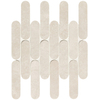 Fap Ceramiche Nobu carrelage mural et de sol - 6x24cm - aspect pierre naturelle - Blanc mat (blanc) SW1119925