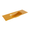 Mondiaz BIG small Ocher solid surface inbouw wastafel 130cm midden SW430778 Mondiaz BIG small Ocher solid surface inbouw wastafel 130cm midden SW430778