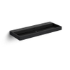 Clou Wash Me lavabo 110x42cm sans bonde Céramique Noir mat SW9258