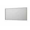 INK SP32 miroir - 160x4x80cm rectangulaire en cadre acier incl LED indirecte - chauffage - changement de couleur - dimmable et interrupteur - noir mat SW955818