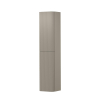 INK Concept R Armoire haute - 35x35x169cm - 2 portes - angles arrondis - rainurage vertical - pour poignées - ouverture à gauche - crème coton mat SW1405458
