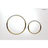Geberit Sigma20 bedieningsplaat - 2-toets spoeling - ronde knoppen - dualflush - wit goud SW53744