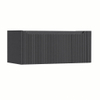 H&R Badmeubelen Juice Wastafelonderkast - 100x45x40cm - rechterhoek afgerond - 3D-front - 1 lade - geïntegreerde greep - antraciet mat SW1259704