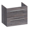 BRAUER Trust wastafelonderkast - 59x39x50cm - ondiep - excl. opbouwgrepen - 2 softclose lades - 1 sifon uitsparing - Driftwood SW1204085