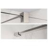 Fortifura Galeria barre de renfort rallongée 200cm pour douche à l'italienne - avec kit de fixation - Inox brossé SW927769
