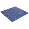 The Mosaic Factory Amsterdam mozaïektegel - 32.2x32.2cm - wand en vloertegel - Vierkant - Glas Medium Blue glans SW62147