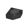 INK Matrix hoekfontein 27x27x10cm 1 kraangat quartz zwart SW647504 INK Matrix hoekfontein 27x27x10cm 1 kraangat quartz zwart SW647504