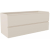 Mondiaz HAY meuble sous lavabo - 120x45x50cm - 2 tiroirs - découpe gauche et droite - softclose - Lin SW1185696