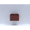 H&R Badmeubelen Matrix Wastafelonderkast - 60x44.8x40cm - 1 lade - greeploos met greeplijst - terra mat SW868017