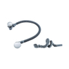 Fortifura Calvi Badafvoercombinatie - klikwaste - hoogglans chroom SW696228