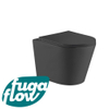 FugaFlow Efficiente Anta Toilet Wandclosetpack - diepspoel- rimless - 36.3x51.7cm - softclose - zitting - mat zwart - Black Friday - SW890153