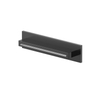 Hotbath Mate Cascade - opbouw - wand - rechthoek - PVD - gepolijst zwart SW1117939
