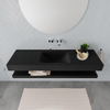 MONDIAZ ALAN 150cm badmeubel solid surface planchet urban Vrijhangende wastafel cloud midden zonder kraangat kleur urban SW408862 MONDIAZ ALAN 150cm badmeubel solid surface planchet urban Vrijhangende wastafel cloud midden zonder kraangat kleur urban SW408862