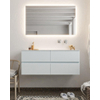 MONDIAZ VICA 120cm badmeubel clay 4 lades wastafel moon rechts zonder kraangat SW410578 MONDIAZ VICA 120cm badmeubel clay 4 lades wastafel moon rechts zonder kraangat SW410578