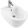 Villeroy & Boch Subway 2.0 wandbidet - 56.5x37.5x28cm - met overloop - White Alpine (glans wit) 0124040