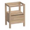 Saniclass Natural Wood onderkast 59x45.5x81cm 1 lade staand met 1 sifonuitsparing massief eiken grey oak SW3028 Saniclass Natural Wood onderkast 59x45.5x81cm 1 lade staand met 1 sifonuitsparing massief eiken grey oak SW3028