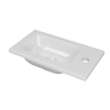 INK Enter lave-mains - 40x22x1.6cm - porcelaine - 1 trou robinet - blanc brillant SW693006