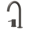 IVY Concord Mitigeur de lavabo - 2 trous - montage sur plage - bec - coldstart - Inox 316 - noir carbone brossé PVD SW1030799