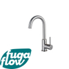 FugaFlow Eccelente Sobrado Robinet de cuisine - bec rotatif - PVD - inox brossé SW1124102