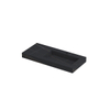 INK Pitch wastafel - 100x45x9cm - 1 wasbak rechts - 1 kraangat - drain keramiek Lauren black mat SW693326