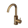 Hotbath Cobber Wastafelmengkraan - 27.8cm - 1 gats - met draaibare uitloop - zonder waste - verweerd messing verouderd goud SW73561