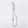 Fortifura Calvi Glijstangset - geïntegreerde - wandaansluitbocht - doucheslang glad- - staaf handdouche - PVD - geborsteld gunmetal (antraciet) SW1210171