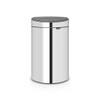 Brabantia Touch Bin Poubelle - 40 litres - seau intérieur en plastique - brilliant steel SW1117327